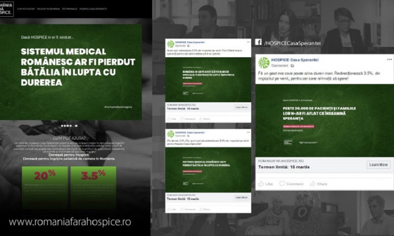 „România fără Hospice”, campanie gândită si promovată de Thinkdigital, a generat 37% din bugetul fundației Hospice pe anul 2018