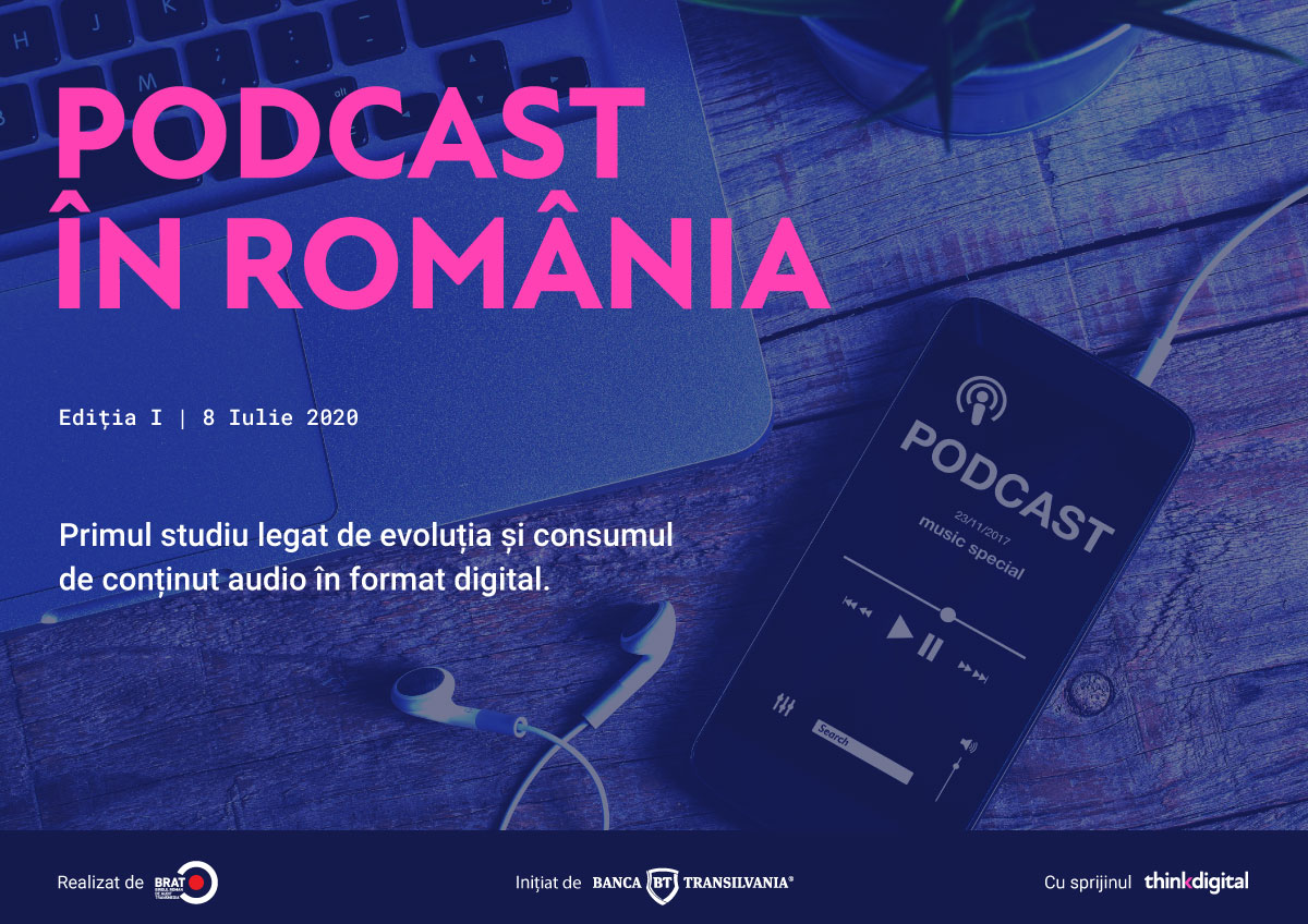 The first study about digital audio content consumption in Romania: over 3,2 million Romanians declare they listen to podcasts